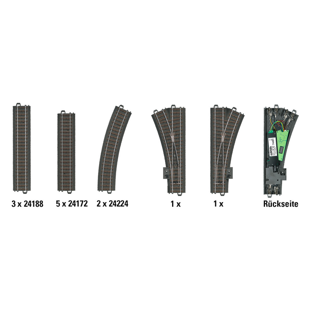 BRIO Rails uitbreidingsset voor experts - 33307 - Treinbaanonderdeel
